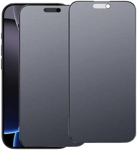 YIEDBCX 2 Pack Matte Privacy Tempered Glass for iPhone 16 Pro Max Anti-glare Anti-spy Screen Protector Film 6.9 inch (2 PACK)