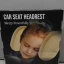 Car Headrest Pillow For Kids, Adjustable Head Neck Support Pillow, U- Shaped, Travel Sleeping Car Headrests, Only for Car Seat Headrest, Bag Hanger, Not for Fixed or Integrated headrests, (Beige)