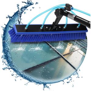 Solar Panel Window Cleaning Brush and Pole, 40FT Adjustable Window Cleaner Brush & Water Fed Pole Kit, Solar Panel Cleaning System Window Washing Equipment Tool