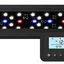 NICREW SkyLED Plus Aquarium Plant Light, Freshwater Fish Tank Light with Ramp Up and Dim Down, Spectrum Adjustable and Lighting Schedule Programmable with Controller, 18"-24", 18 Watts