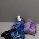 6 Packs Box Braids Crochet Hair 22Inch Crochet Box Braids Crochet Hair Pre-looped Synthetic Purple Crochet Braids Crotchet Box Braids Hair (Purple Blue, 22inch)