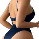 Lilosy Sexy Floral Lace Up Belt Garter Underwire Teddy Bodysuit Lingerie Set,large