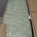 ALEISSEL Natural Cotton 3pcs Botanical Comforter Sets Queen Size-Green Comforter with Red & Blue Flowers,Gray Leaves on Off-White, Reversible Lightweight Bedding Sets(Full/Queen)