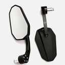 Motorcycle Universal Handlebar Bar End Rearview Mirrors, 9''