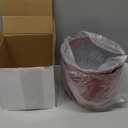 2 Pcs Christmas Galvanized Planter Buckets Snowflake Red Metal Buckets Pot, 6" Height 6" Diameter, Winter Tin Bucket for Party Xmas Centerpiece Home Table Garden Outside Decoration