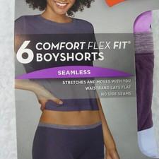 Hanes Women's 4pk Comfort Flex Fit Seamless Boy Shorts - Colors May Vary, S