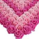 Foam Roses,200Pcs Rose Flower Heads 1.97in Foam Flowers Artificial Rose Flower Heads for Crafts DIY Wedding Centerpieces Arrangements Home Decorations(Mixed Pink Colors)