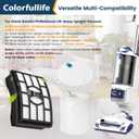 Colorfullife Filters for Shark Rotator Pro Lift-Away NV500, NV501, NV502, NV503, NV505, NV510, NV520,NV552,UV560, Xff500 Xhf500 (Not Fit NV650,NV750 Series)