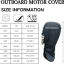 Boat Marine Outboard Motor Cover for Mercury Yamaha Honda 5 8 9.9 15 20 HP Heavy Duty Hood Engines Full Cowling Protector Oxford Fabric with PVC Coating