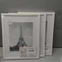 3 x upsimples 11x14 Picture Frame, Display Pictures 8x10 with Mat or 11x14 Without Mat, Wall Hanging Photo Frame, White, 1 Pack