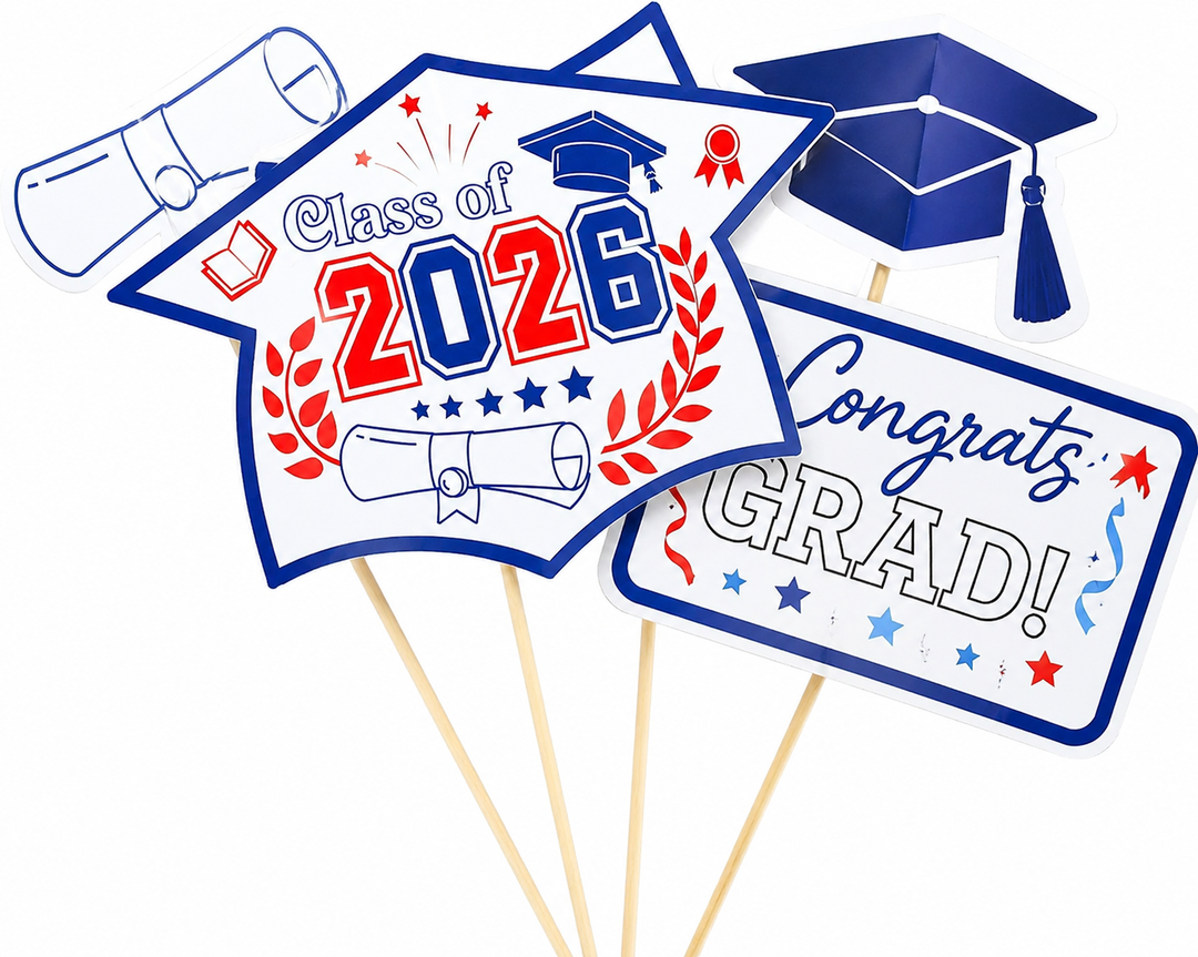 Graduation Plastic Sign Props