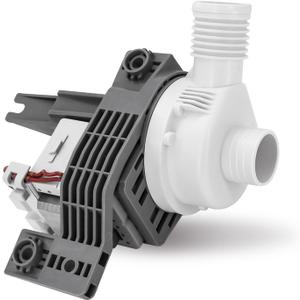 Washer Drain Pump #W10581874, Fit for Whirl-pool May-tag MVWB755DW0 MVWB855DW0 MVWX655DW0 WTW5000DW0 WTW7000DW0 WTW7040DW0 WTW7300DC0 WTW7300DW0 WTW8000DW0 WTW8040DW0 WTW8500DC0 WTW8500DW0 WTW8700EC0
