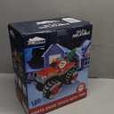 JOIEDOMI 7 FT Long Christmas Inflatable Santa Driving Truck with Christmas Tree, Blow Up Santa on Truck with Build-in LEDs for Xmas Party Decor Yard Outside Garden Holiday Decoration