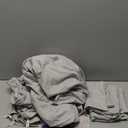 Nestl Grey Lavender Duvet Cover Queen Size - Soft Double Brushed Queen Duvet Cover Set, 3 Piece, with Button Closure, 1 Duvet Cover 90x90 inches and 2 Pillow Shams