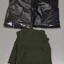 Blisset 3 Pack High Waisted Leggings for Women with Pockets Soft Active Tummy Control Pants for Yoga Running & Daily Wear (Large-X-Large, 018-black/Green/Brown)