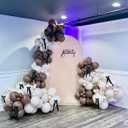 Love is Brewing Sign for Backdrop, Wooden Black Wedding Sign for Bridal Shower Engagement Photography Background Fall in Love Bride to Be Party Decal Photo Props