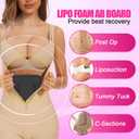 Ab Board Post Surgery Liposuction - Lipo Foam Ab Board, Abdominal Lipo Compression Board for Tummy Tuck & Liposuction Post Surgery Recovery, Tablas Post Operatorias Para Liposuccion(Black) (Black)