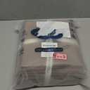 MooMee Bedding Duvet Cover Set 100% Washed Cotton Linen Like Textured Breathable Durable Soft Comfy (Solid Brown, King 104"x90")