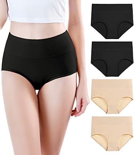 WIRARPA WOMEN'S MODAL UNDERWEAR BRIEFS 4 PACK (REGULAR & PLUS SIZE), 2 XL
