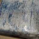 9x12 Blue Washable Area Rug for Living Room Bedroom Neutral Carpet