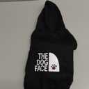 Paiaite Black Chihuahua Dog Hoodie: Keep Your Pup Warm and Stylish with a 'The Dog Face' Printed Sweatshirt Pet Clothes, and Sweater Coat All in One Perfect for Winter and Cool Summer Nights! Black M (M-(5~11lb) | Chest(~17.7"))