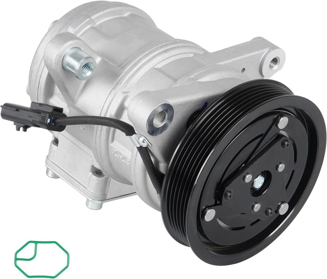 Air Conditioning Compressor and A/C Clutch for Jeep Grand Cherokee 4.0L 1999-2004, for Jeep Wrangler 4.0 1999 2000 2001 2002 2003 2004 2005 2006