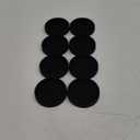 Non Slip Furniture Pads- 3"x3" Round Anti Skid Caster Cups Furniture Coasters, Anti-Sliding Grippers Floor Protectors for Furniture Bed, Couch, Chair Leg, Black(Set of 8)