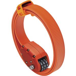 OTTOLOCK Cinch Lock - Lightweight Anti Theft Compact Combination Bike Lock, Ideal for Quick Stops, Bicycle Accessories, OTTO Orange, 30 Inch