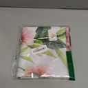 Yibeas Table Cloth - 60" Elegant Peony Wreath Floral Pink Party Table Cover (Roses)