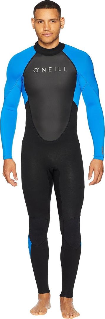O'Neill Men's Reactor-2 3:2mm Back Zip Full Wetsuit, Lightweight Warmth with Good Flexibility for Surfing, Paddleboarding, Kayaking (Blue, S)
