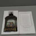 Christmas Snow Globe Lantern Lighted Adoration of The Magi Nativity Manger Scene, Musical Water Lantern Play Silent Night Music in Swirling Glitter, Holiday Decorations Gift