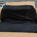 Ergonomic 27 Memory Foam Wedge Pillow for Back & Neck Support, Bed Rest Reading Cushion for Sitting, Watching TV, Posture & Pain Relief (Black)