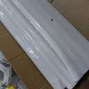 Double Curtain Track Ceiling Mount, Silent Aluminum Track Curtain Rail, Heavy-Duty Double Row Ceiling Curtain Tracks Rod Sliding Rails for Curtains, Room Divider for Living Room Bedroom (8FT)