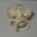 BARSDAR Short Ponytail Extension - 10 Inch Loose Curly Wavy Drawstring Comb Clip Pony Tails Hair Extensions for Women, Synthetic Clip in Ponytails Hairpieces - Platinum Blonde