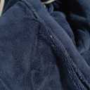 Sunbeam Electric Heated Bed Blanket Navy Soft Microplush 12 Heat Settings Twin 84 x 62, Navy