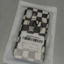 for iPhone 16 Plus Case, Cute Irregular Checkerboard Design Case for Girls Women Men Slim TPU Bumper Anti-Scratch Shockproof Raised Camera Protective Cover for iPhone 16 Plus