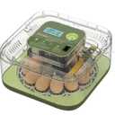 Incubator for Hatching Eggs Automatic Humidity and Temperature Control 12 Eggs Incubator, Digital Display Auto Turner 360° View Egg Candler for Chicken, Duck and Quail Bird Eggs