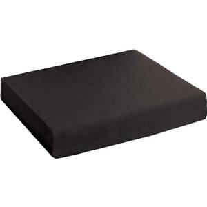 Gilbins Convoluted Egg Crate Foam Chair Cushion, Seat Cushion, Car Seat Cushion, Office Chair Cushion or Wheelchair Cushion to Relieve Back Pain Wheelchair and Recliner Chair Pads (Black with Cover)