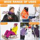 Winter Neck Warmer for Men Women: Neck Gaiter Face Ski Mask Windproof Face Cover Fleece Balaclava Scarf Cold Weather (One Size, Purple, Pink, Red, Blue)