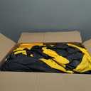 WARSUN 15FT Gaga Ball Pit Inflatable with Powerful Blower, Portable Gagaball Court for Indoor Outdoor School Family Activities Inflatable Sport Games (Black&yellow)