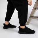 Black Sneakers for Women Tennis Walking Running Shoes Slip on Athletic Workout Breathable Non Slip Ladies Size 9.5