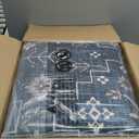 GarveeHome Large Area Rugs 9x12 for Living Room, Vintage Tribal Washable Rug Soft Non Slip Backing Floor Mat Carpet Indoor Thin Traditional Rug for Bedroom Dining Room Playroom Nursery Home Decor (Navy)