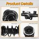 MILLISEC Front Left Shock Strut Assembly with Coil Spring Suitable for 2014-2019 Cadillac CTS AWD/4WD Car Shocks OEM Replaces# 58011228, 4427201, 23247458
