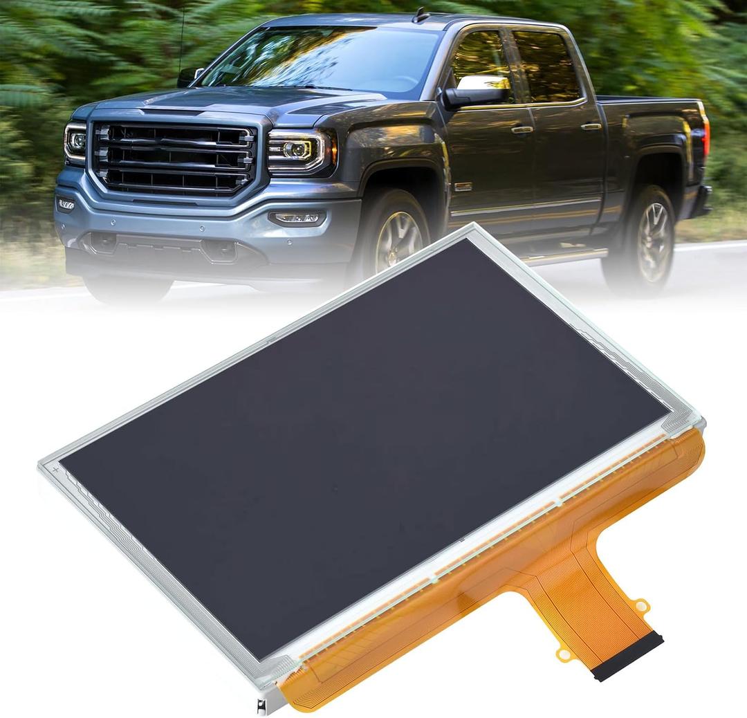 8" Touch Screen Digitizer LCD Monitor Radio Navigation Compatible with Chevy Silverado Suburban Tahoe Colorado GMC Canyon Sierra Yukon 2015 2016 2017 2018 Radio Navigation Replace # DJ080PA-01A