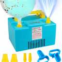 Balloon Pump Air Cooler 1000w 110v Powerful Electric Balloon Pump,Can Be Inflated for A Long Time Without Worrying About Heat,Suitable for Rapid Inflation of All Double-Layer Balloons (Blue)