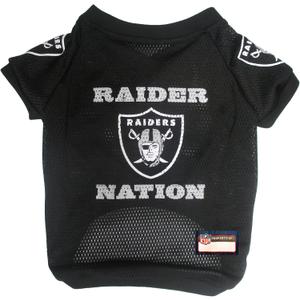 Pets First OAK-4000-SM Raiders Raglan Jersey, Multicolor, One Size