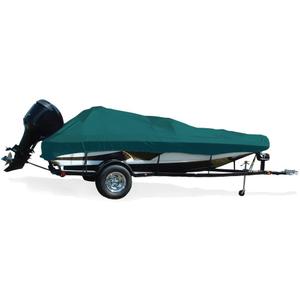 Taylor Made Products Trailerite Semi-Custom Boat Cover for Tournament Style Bass Boats with Outboard Motor (15'5" - 16'4" Center-Line Length x 84" Beam Width, Teal)