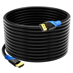 Rommisie 4K HDMI 50 FT Cable (HDMI 2.0,18Gbps) Ultra High Speed Gold Plated Connectors,Ethernet HDMI Cord, 4K@60HZ 2K 1080P 3D ARC Compatible with UHD TV Monitor Laptop Xbox PS4/PS5 ect(15m)