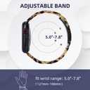 CRIS-BAND Resin Bands Compatible with Apple Watch Series 11/10/9/8/7 Bands 46mm 45mm 44mm 42mm 41mm 40mm for Women, Strap for iWatch Ultra 3/2 49mm Series 6/5/4/3/2/1/SE3 Slim Bracelet Wristband