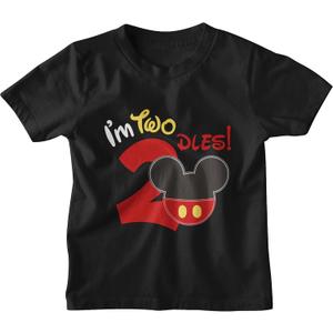 Luke and Lulu 2nd Birthday Shirt Boy - Mouse Themed Short Sleeve Birthday Boy Shirt 2 - Premium 2nd Outfit - Two 2T